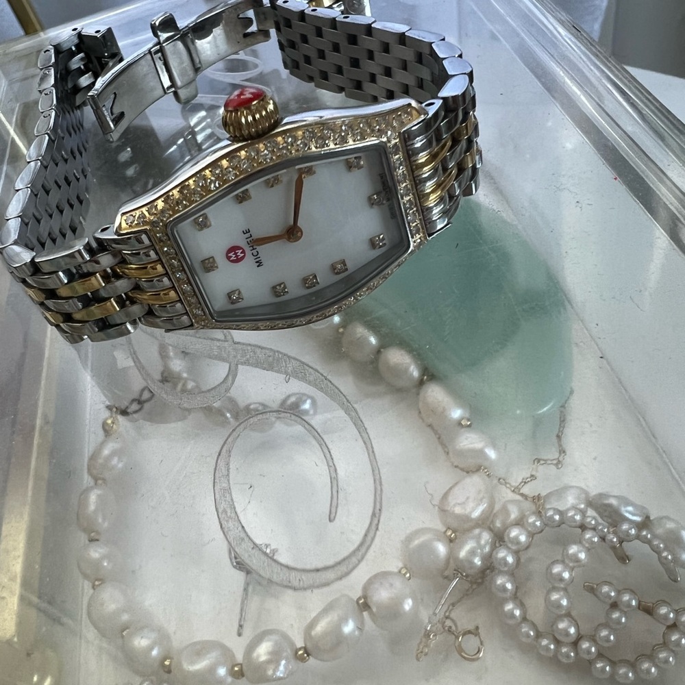 Stunning two tone watch😍 Michele watch with diamonds!!!